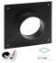 Kit raccordement arrière Pellet concentrique Ø 80/125 mm sur conduit maçonné intérieur (rajouter flexible)