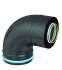 Kit raccordement arrière Pellet concentrique Ø 100/150 mm sur conduit maçonné intérieur (rajouter flexible)