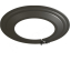 Kit raccordement Email Noir Mat arrière de poêle sur conduit existant mur - Ø 150 mm
