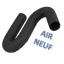 Kit raccordement Pellet concentrique Ø 100/150 mm sur conduit concentrique intérieur  --> Raccordement sur poele Ø 80 mm