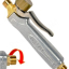 Ensemble Chalumeau Etancheur Godet Inox 100 kW - Col 400 mm - Tuyau 20m - Détendeur - Manche tout métal 640