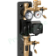 Kit puits géothermique Echangeur hydraulique deux  corbeilles  (environ 2KW) avec pompe et sécurité + batterie avec filtre à air Ø160mm et régulation