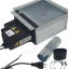 Kit Pod 90 Confort - Transfert pneumatique (granulé / pellet) cassette auto débourage + trémie 90 litres, aspirateur, doseur,capteur niveau, contrôleur + coffret protection moteur